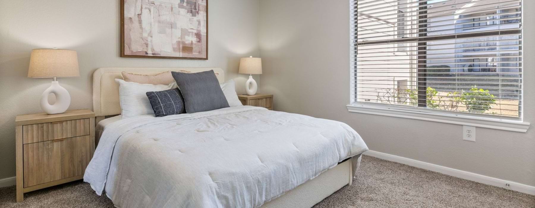 Bright and airy bedroom where mornings feel fresh and energizing