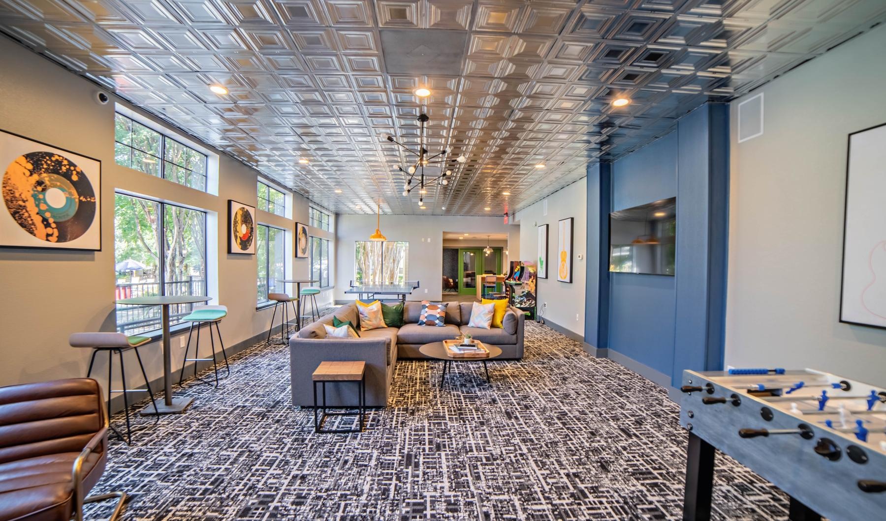 Take advantage of all Estates at East Riverside has to offer a lounge with a couch and chairs
